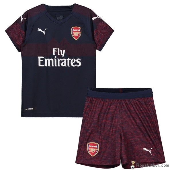 Camiseta Arsenal Replica Segunda Ropa Conjunto De Niños 2018/19 Marino